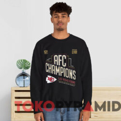 Kansas City Chiefs AFC Champions Super Sunday Bowl LVIII Las Vegas Bound Shirt 2 Kansas City Chiefs Afc Champions Super Sunday Bowl Lviii Las Vegas Bound Shirt Black Sweatshirt