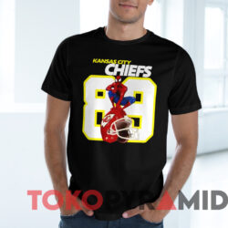 Kansas City Chiefs Andre Rison Spider man T shirt Black T shirt