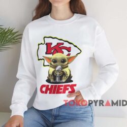 Kansas City Chiefs Baby Yoda Super Bowl Champion Shirt 4 Kansas City Chiefs Baby Yoda Super Bowl Champion Shirt White Sweatshirt