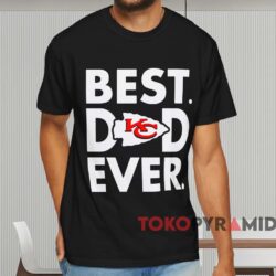 Kansas City Chiefs Best Dad Ever Shirt Black T shirt