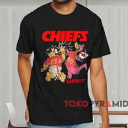 Kansas City Chiefs Fred Flintstone Shirt Black T shirt