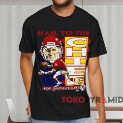 Kansas City Chiefs Joe Montana Caricature Shirt Black T shirt