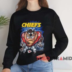 Kansas City Chiefs Looney Tunes Taz T-shirt 3 Kansas City Chiefs Looney Tunes Taz T shirt Black Sweatshirt