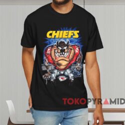 Kansas City Chiefs Looney Tunes Taz T shirt Black T shirt