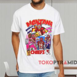 Kansas City Chiefs Montana Comic Shirt White T shirt