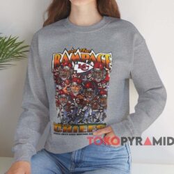 Kansas City Chiefs On The Rampage Shirt 4 Kansas City Chiefs On The Rampage Shirt Grey Sweatshirt