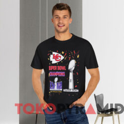 Kansas City Chiefs Super Bowl Champions Lviii Las Vegas 2024 Shirt Black T shirt