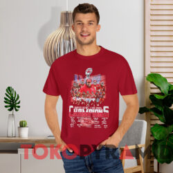 Kansas City Chiefs Super Sunday Bowl Lviii 2024 Champions Signatures Shirt Red T shirt