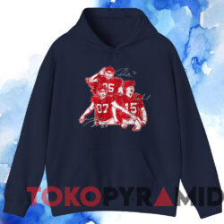 Kansas City Star Collage Patrick Mahomes Travis Kelce Chris Jones Shirt 3 Kansas City Star Collage Patrick Mahomes Travis Kelce Chris Jones Shirt Navy Hoodie