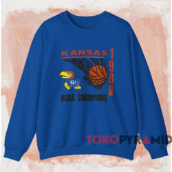 Kansas Jayhawks 1988 National Champions Shirt 4 Kansas Jayhawks 1988 National Champions Shirt Blue Sweatshirt
