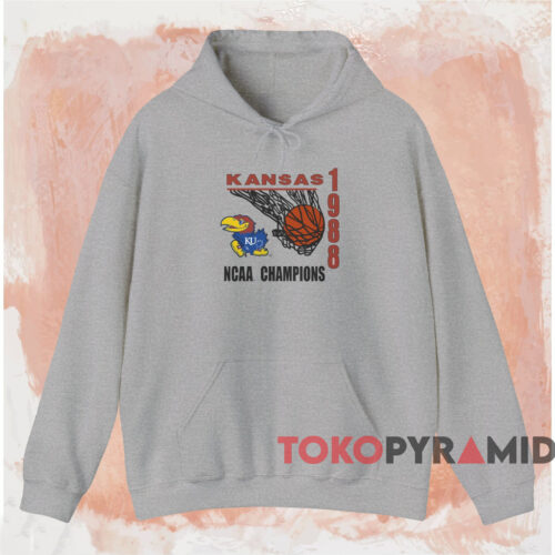 Kansas Jayhawks 1988 National Champions Shirt Grey Hoodie Kansas Jayhawks 1988 National Champions Shirt Grey Hoodie
