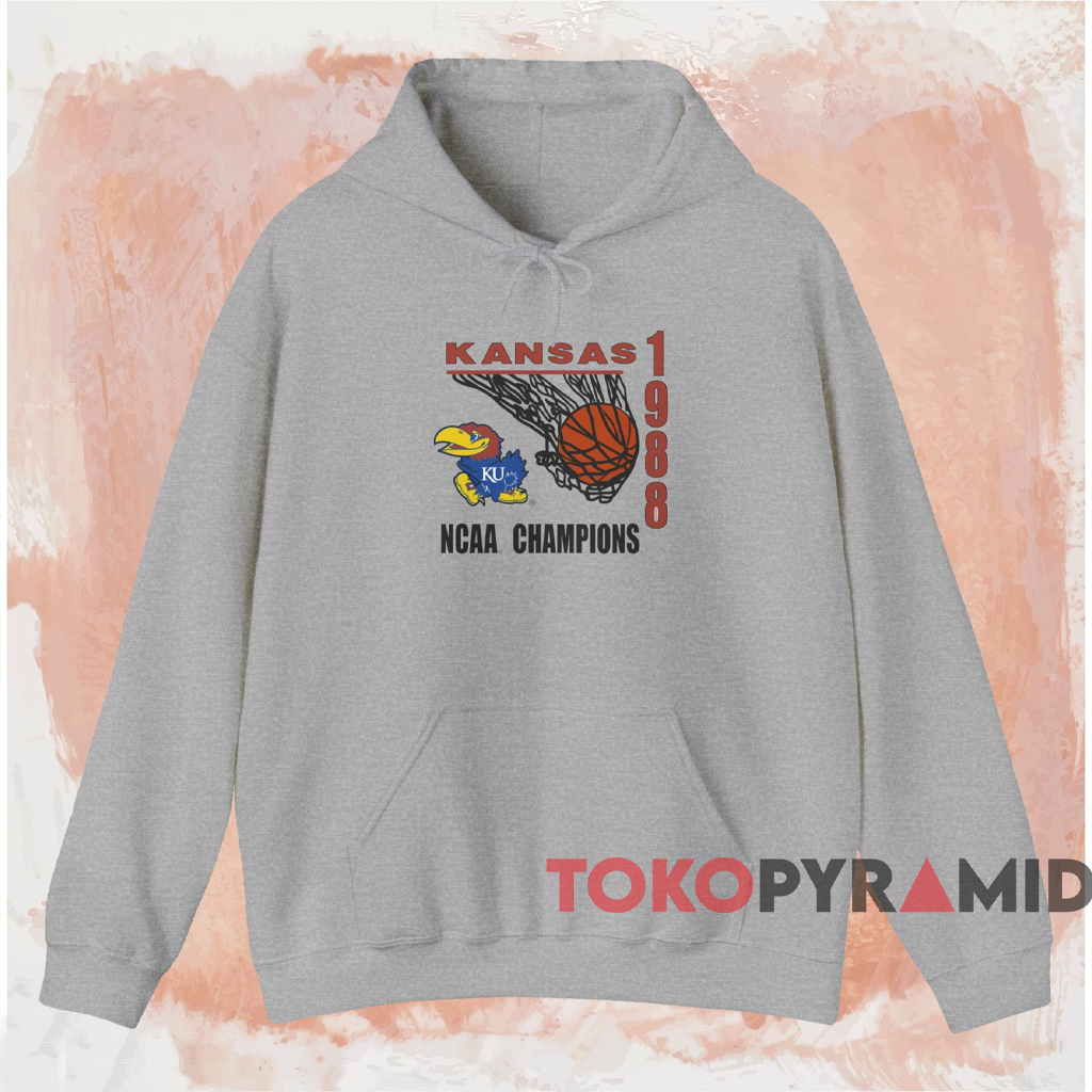 Kansas Jayhawks 1988 National Champions Shirt Grey Hoodie Kansas Jayhawks 1988 National Champions Shirt Grey Hoodie