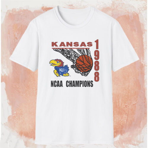 Kansas Jayhawks 1988 National Champions Shirt White T shirt Kansas Jayhawks 1988 National Champions Shirt White T shirt