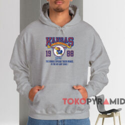 Kansas Jayhawks 1988 National Champs Shirt 2 Kansas Jayhawks 1988 National Champs Shirt Grey Hoodie