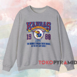 Kansas Jayhawks 1988 National Champs Shirt 4 Kansas Jayhawks 1988 National Champs Shirt Grey Sweatshirt