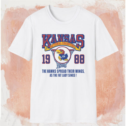 Kansas Jayhawks 1988 National Champs Shirt White T shirt Kansas Jayhawks 1988 National Champs Shirt White T shirt