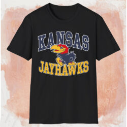 Kansas Jayhawks Bold Arch Logo Shirt Black T shirt