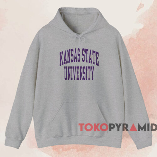 Kansas State University Arch Logo Shirt Grey Hoodie Kansas State University Arch Logo Shirt Grey Hoodie
