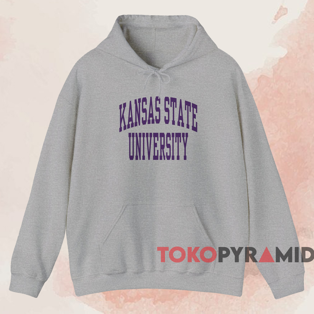 Kansas State University Arch Logo Shirt Grey Hoodie Kansas State University Arch Logo Shirt Grey Hoodie