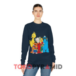 KAWS Sesame Street Shirt 2 Kaws Sesame Street Navy Long sleeved