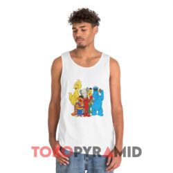Kaws Sesame Street White Tank Top