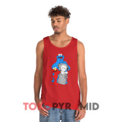 Kaws X Sesame Street Companion Trash Can Red Tank Top
