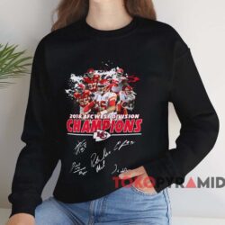 KC Chiefs 2018 AFC West Division Champions Signature Shirt 4 Kc Chiefs 2018 Afc West Division Champions Signature Shirt Black Sweatshirt
