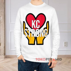 KC Strong Kansas City Shooting Shirt 3 Kc Strong Kansas City Shooting White Long sleeved