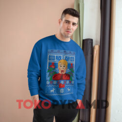 Kevin McCallister Home Alone Christmas Sweatshirt 4 Kevin Mccallister Home Alone Christmas Blue Sweatshirt