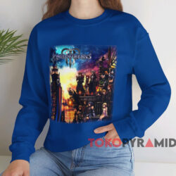 Kingdom Hearts Iii Game Cover T shirt Blue Sweatshirt