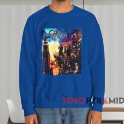 Kingdom Hearts Iii Game Cover T shirt Blue Sweatshirt