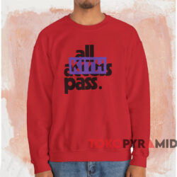 Kith All Access Pass T-shirt 4 Kith All Access Pass T shirt Red Sweatshirt