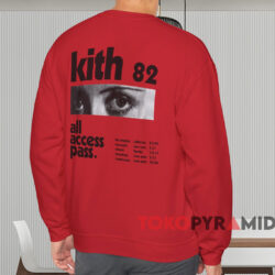 Kith All Access Pass T-shirt 3 Kith All Access Pass T shirt Red Sweatshirt