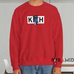 Kith Bearbrick Logo T-shirt 4 Kith Bearbrick Logo T shirt Red Sweatshirt