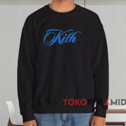 Kith Cursive Logo T shirt Black Sweatshirt