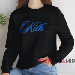 Kith Cursive Logo T shirt Black Sweatshirt