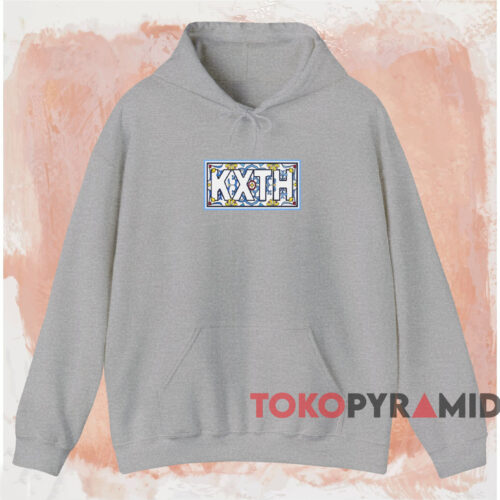 Kith Tile Classic Logo Shirt Grey Hoodie Kith Tile Classic Logo Shirt Grey Hoodie