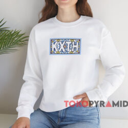 Kith Tile Classic Logo Shirt 2 Kith Tile Classic Logo Shirt White Sweatshirt