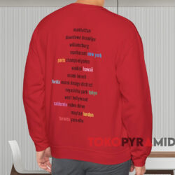 Kith Treats New York Cafe T-shirt 4 Kith Treats New York Cafe T shirt Red Sweatshirt