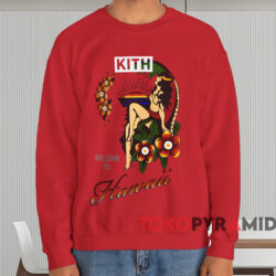 Kith Welcome To Hawaii T shirt Red Sweatshirt