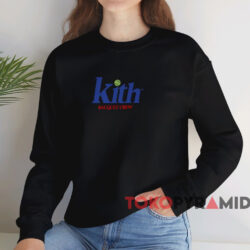 Kith Wilson Racquet Crew Logo Vintage T-shirt 3 Kith Wilson Racquet Crew Logo Vintage T shirt Black Sweatshirt