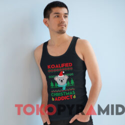 Koalified Christmas Addict Koala Christmas Sweatshirt 4 Koalified Christmas Addict Koala Christmas Sweatshirt Black TankTop
