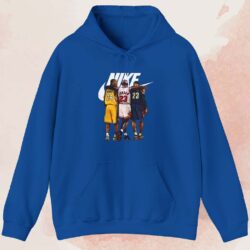 Kobe Bryant Michael Jordan Lebron James T-shirt 2 Kobe Bryant Michael Jordan Lebron James T shirt Blue Hoodie
