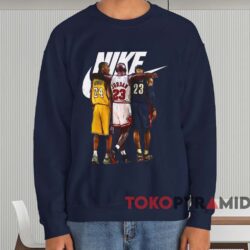 Kobe Bryant Michael Jordan Lebron James T-shirt 3 Kobe Bryant Michael Jordan Lebron James T shirt Navy Sweatshirt