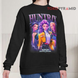 Kpop Demon Hunters Huntrix Heartthrob Black Sweatshirt