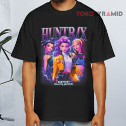 KPop Demon Hunters Huntrix Heartthrob Shirt 4 Kpop Demon Hunters Huntrix Heartthrob Black T shirt