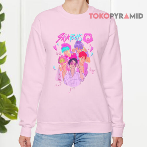 Kpop Demon Hunters Saja Boys Heartthrob Sweatshirt Kpop Demon Hunters Saja Boys Heartthrob Sweatshirt