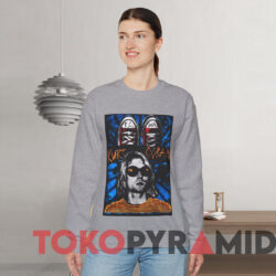 Kurt Cobain Converse Sneakers KC WA T-Shirt 2 Kurt Cobain Converse Sneakers Kc Wa T shirt Grey Sweatshirt