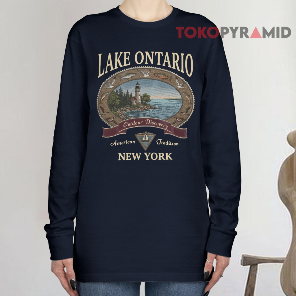 Lake Ontario Outdoor Discovery Vintage Long sleeved Lake Ontario Outdoor Discovery Vintage Long sleeved