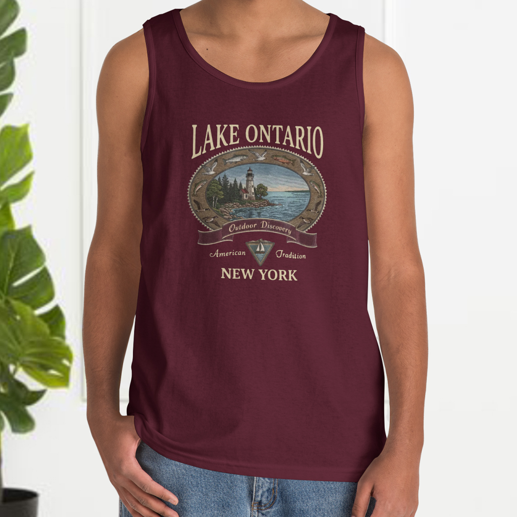 Lake Ontario Outdoor Discovery Vintage Tank Top Lake Ontario Outdoor Discovery Vintage Tank Top
